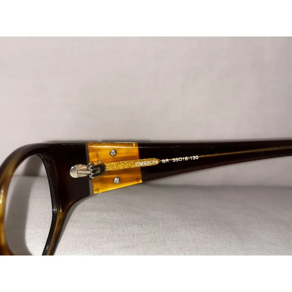 Chelsea Morgan CMS0005 BR Sunglasses Brown Square‎ Full Rim Frames 55-16-130